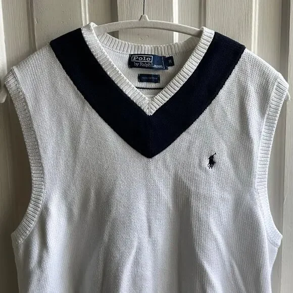 Polo Ralph Lauren Cricket Sweater Vest Vintage Blue Label - Picture 3 of 9